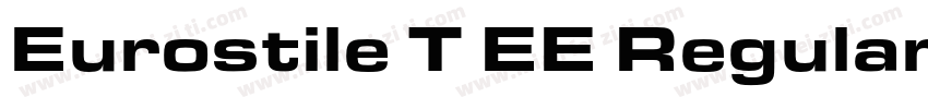 Eurostile T EE RegularExtended字体转换